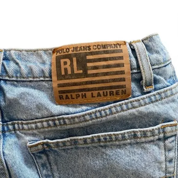 Vintage Women's Polo Ralph Lauren Slim Straight Flared Denim Jeans 12x29 - Picture 4 of 5